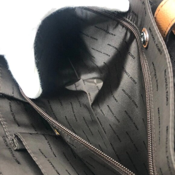 Michael Kors logo Bag 2WAY Briefcase Document Bag Business bag Leather Brown - Picture 12 of 13